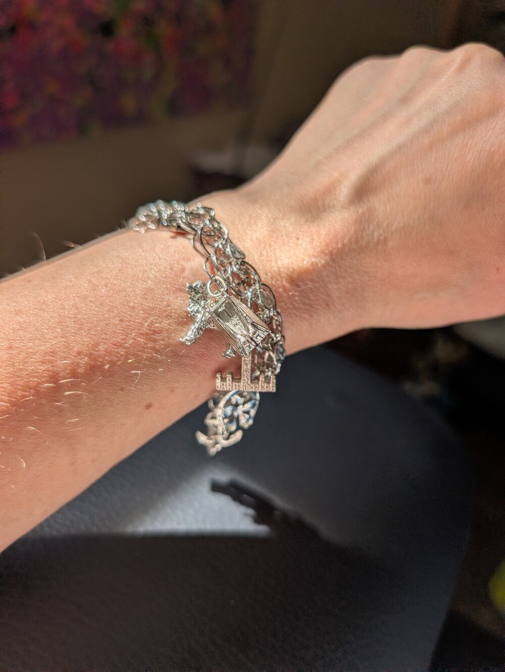 Forstner Vintage Sterling Silver Souvenir Charm Bracelet — 38 Grams - Picture 9 of 12
